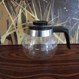 Melitta Glass Coffee Pot, Clear and Black, Pour Over,  cup, Coffee Carafe,
